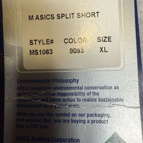 Asics Mens Size XL Athletic Split Running Shorts Black Vented Lined NWT - Picture 3 of 9